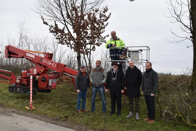 Engelbert Wieser (h.) mit Leopold Reikersdorfer, Manfred Bittner, Andreas Selner, Ronald Würflinger und Johannes Refenner in Schauboden | Foto: Roland Mayr/MeinBezirk Scheibbs