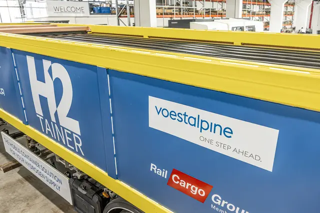 Durch eine Kooperation zwischen Innofreight und Voestalpine Tubulars gibt es seit Kurzem den "H2Tainer", einen Container für den Transport von Wasserstoff. | Foto: Voestalpine Tubulars/Robert Macek