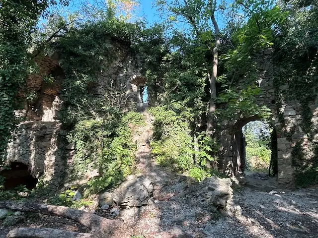 In der Ruine Scharfeneck soll es versteckte Treppen und Geheimgänge nach Mannersdorf oder der Burg Turmhof geben. | Foto: Markus König