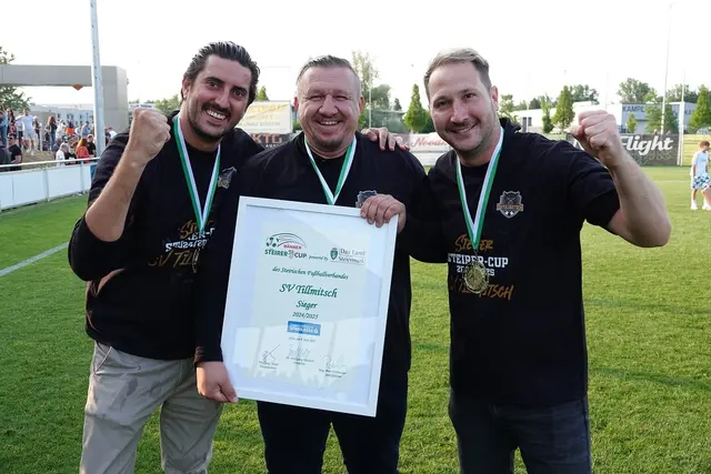 Im Juni feierte der SV Tillmitsch mit dem Steirer-Cup den bislang größten Titel der Vereinsgeschichte. | Foto: Alex Matzka