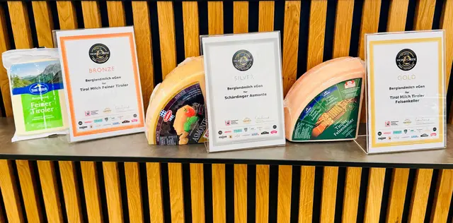 Tirol Milch und Schärdinger Käsespezialitäten räumten beim World Cheese Award groß ab. | Foto: Berglandmilch