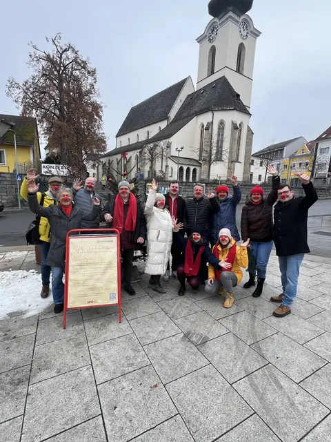 Bürgermeister Sepp Wall-Strasser (2. von links) Vizebürgermeisterin Regina Penninger (2. von rechts).
                | Foto: SPÖ Gallneukirchen