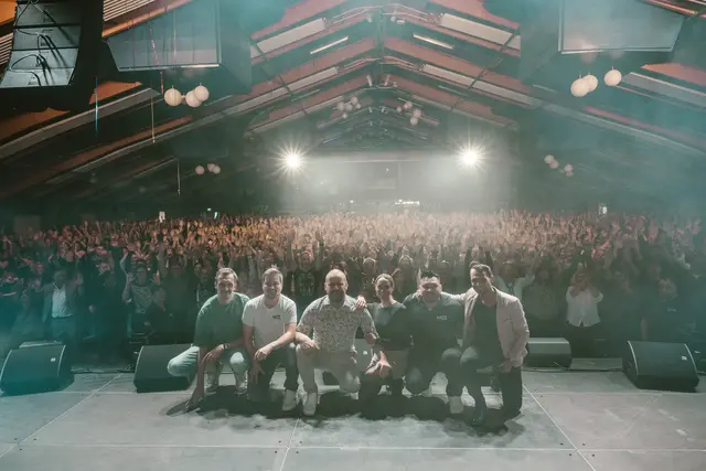 XL-Schlagershow: Marco Watz (3.v.l.) und sein Team haben zuletzt die Premstättenhalle am Schwarzl-Gelände gefüllt. | Foto: Watz Entertainment