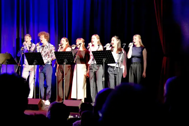 Der Background-Chor bestand aus sieben jungen Damen und Herren aus dem Bezirk Weiz. | Foto: MeinBezirk/Helmut Riedl