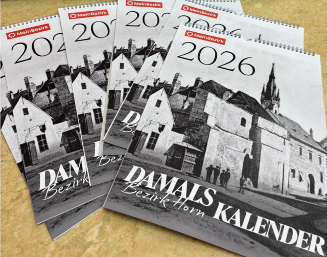 Der begehrte „Mein Bezirk Horn – Damals“-Kalender 2026 ist zurück und sorgt auch heuer wieder für große Freude. | Foto: MeinBezirk Horn