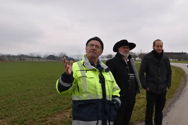 Lokalaugenschein beim Mostlandhof in Schauboden: Engelbert Wieser, Andreas Selner und Johannes Refenner | Foto: Roland Mayr/MeinBezirk Scheibbs