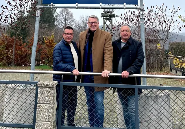 Von links: Architekt Ernst Halb, Alfred Kollar und BM Helmut Sampt. | Foto: OSG