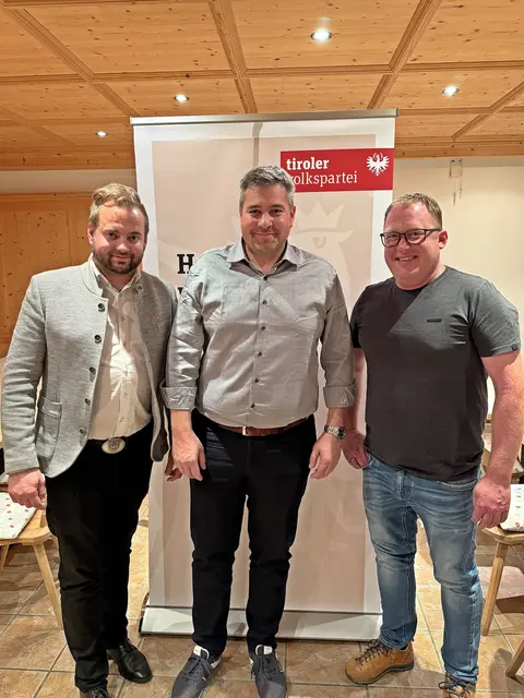 LA Dominik Traxl, Thomas Kössler und Josef Beer-Schmid. | Foto: VP-Landeck