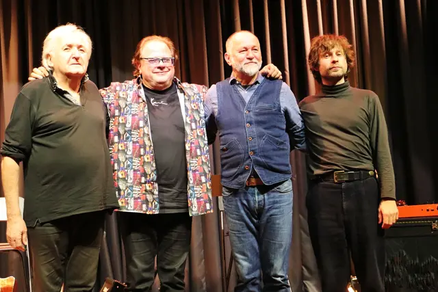 Das kongeniale Quartett Kurt Gober, Ewald Pfleger, Uli Bree und Paul Pfleger brachte eine Sternstunde in das Kulturheim Werndorf. | Foto: Edith Ertl