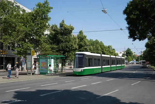 Die Straßenbahnlinie 8 soll Lücken im Bimnetz der Stadt Graz füllen und Gösting sowie Straßgang erschließen. Die Planung zweier erster Teilabschnitte über den Lendplatz sowie um Citypark und Don Bosco soll nun "auf Schiene" gebracht werden. | Foto: www.polyzwei.at