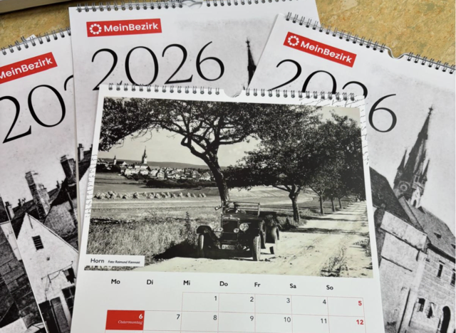 Der Kalender ist kostenlos, solange der Vorrat reicht. Erhältlich ist er ab sofort in der Sparkasse Horn sowie in der Volksbank Horn. | Foto: MeinBezirk Horn
