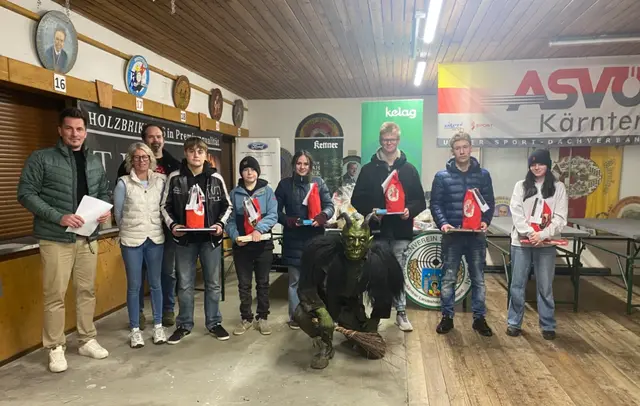 Ein Krampus durfte beim traditionellen Bewerb natürlich nicht fehlen. | Foto: Privat