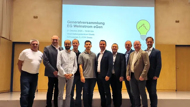 Bei der Generalversammlung wird die EEG Staatz zur EG Weinstrom, als Zeichen des regionsweiten Kooperationsgedanken. | Foto: G Weinstrom eGen