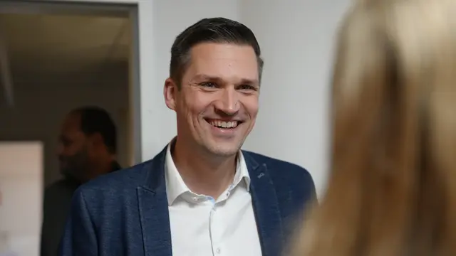 Alexander Reich kam ebenfalls zum Adventumtrunk. | Foto: Sabrina Moriggl