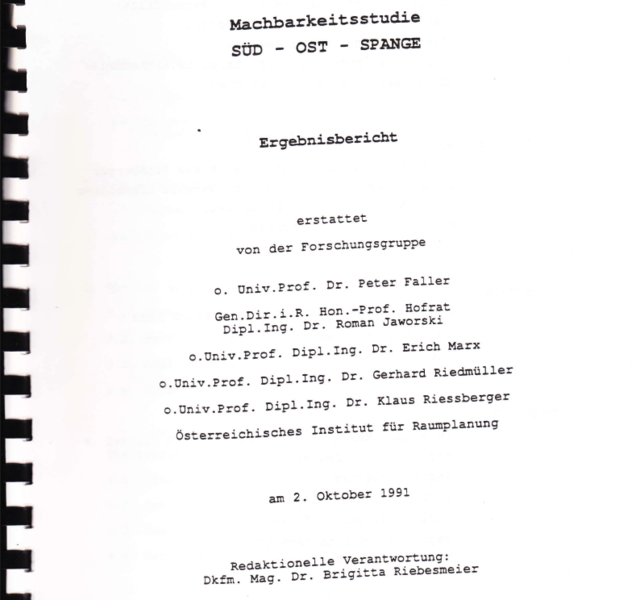 Die erste Machbarkeitsstudie aus dem Jahr 1991 zur heutigen Koralmbahn | Foto: Screenshot via Pro Bahn