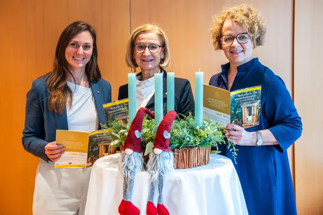 Viktoria Hutter, Johanna Mikl-Leitner und Christiane Teschl-Hofmeister (v.l.) | Foto: VPNÖ