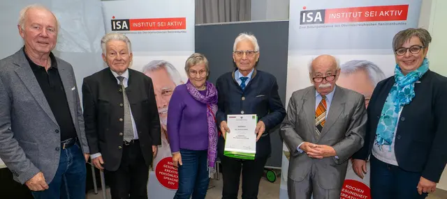 Von links: Siegfried Ehrenmüller, Josef Pühringer, Wolfgang König mit Gattin, Klaus Zapotoczky und Christine Radler. | Foto: Seniorenbund