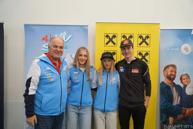 vlnr. Bartl Gensbichler, Lea Unger, Lara Buchacher, Stefan Rainer | Foto: SLSV