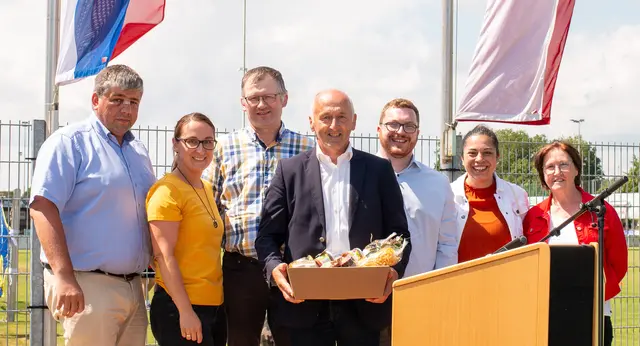 V. l.: Karl Mayböck, Elisabeth Schlöglmann, Christian Scherrer, Obmann Reinhard Waizenauer, Patrick Karigl, Sarah Kaltenbrunner und Anna Halas. | Foto: Waizenauer