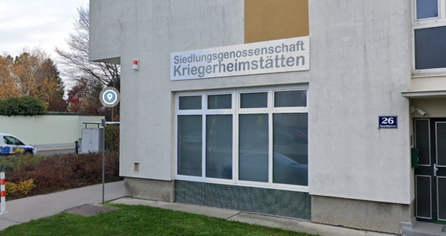 Nach einem Prüfbericht muss das Land Wien reagieren und einen sogenannten Regierungskommissär in der Genossenschaft „Kriegerheimstätten“ einsetzen. (Archiv) | Foto: Screenshot Google Maps