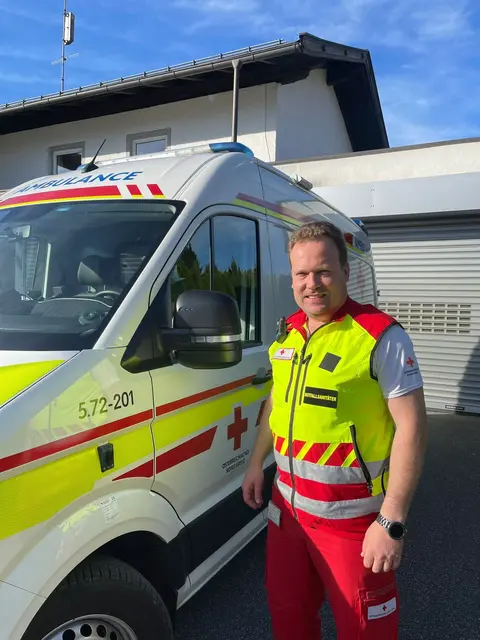 Matthias prägt mit seinem Engagement die Abteilung Saalfelden im Rettungsbezirk Pinzgau maßgeblich mit | Foto: Rotes Kreuz Salzburg