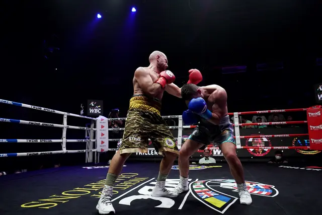 Harald Pfingstl (l.) traf in Thailand auf den Briten Jack Scott und konnte einige gute Treffer landen.  | Foto: WBC Asia