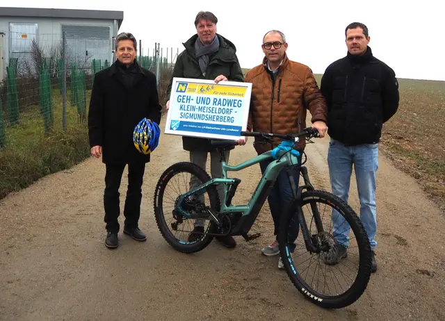 Die neue Geh- und Radwegverbindung zwischen Klein-Meiseldorf und Sigmundsherberg ist fertiggestellt. | Foto: NÖ Landesregierung