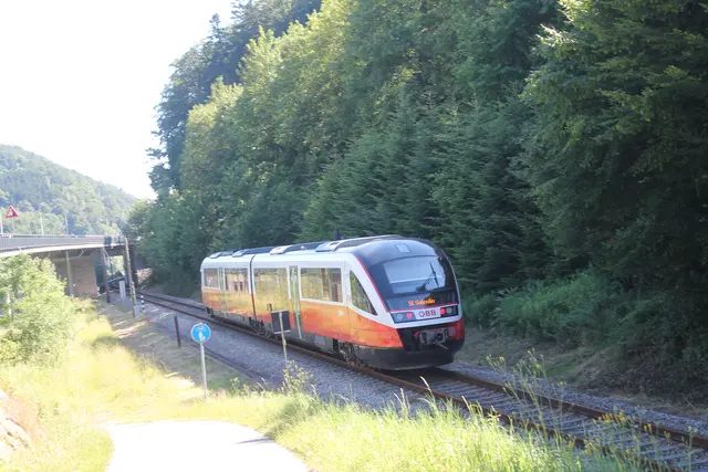 Donauuferbahn im Bereich Grein. Aufnahme aus dem Archiv. | Foto: MeinBezirk Perg