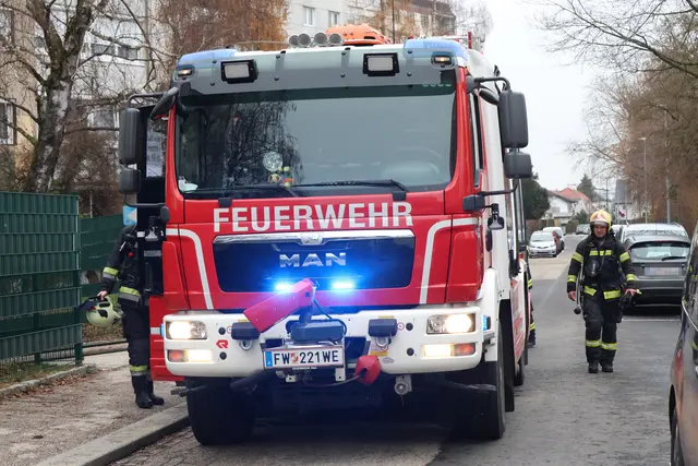 Ein Mann konnte den brennenden Altpapiercontainer noch aus dem Mülllager schieben, bevor die Flammen übergreifen konnten. | Foto: laumat.at