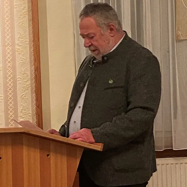 Der bisherige OGO Gerhard Luczu bei seiner Eröffnung und Berichterstattung zu den Tagesordnungspunkten. | Foto: ÖAAB-GU