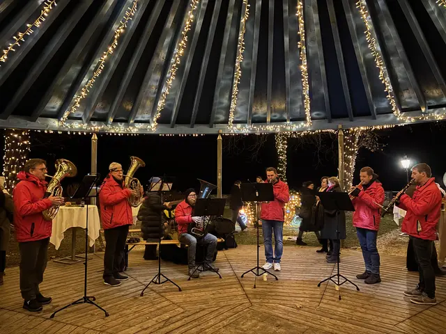 Der Musikverein Haimburg sorgte bei der Eröffnung musikalisch für die perfekte Stimmung. | Foto: MeinBezirk.at