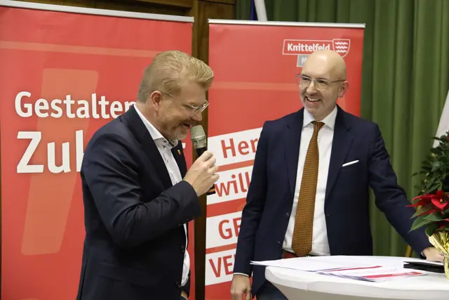 Bürgermeister Harald Bergmann (r.) zog mit seinem Team Bilanz.  | Foto: Stadtgemeinde Knittelfeld