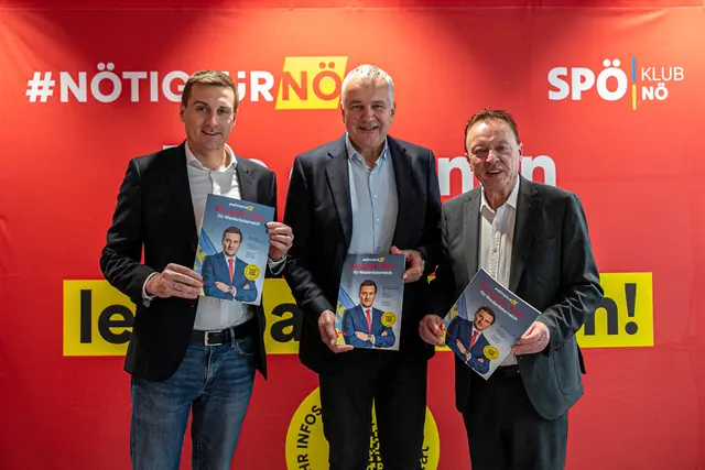 Sven Hergovich, Helmut Schagerl und Hannes Weninger. | Foto: SPÖ NÖ