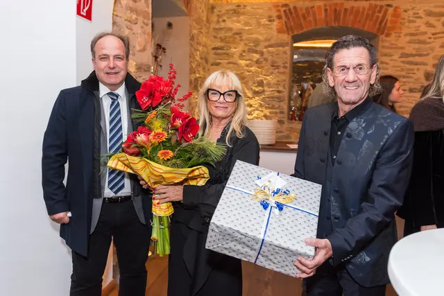 Auch Frauensteins Bürgermeister Harald Jannach fand sich zur Jubiläumsfeier auf Taggenbrunn ein. | Foto: Gautsch