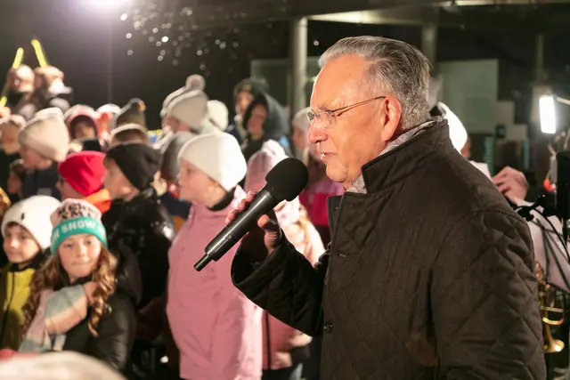 Die Eröffnung des diesjährigen Eislaufplatzes wurde gebührend gefeiert. | Foto: Stadtgemeinde Bad Radkersburg