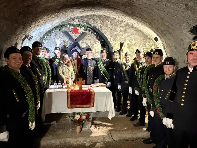 Feierliche Stimmung im Erbstollen | Foto: Sabine Kahle