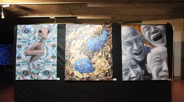 Auch abseits der großen Dimensionen bewegt sich Simon Psypix Hafele als Maler.