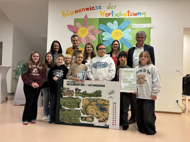 Die Volksschule Winden am See wurde offiziell zur Naturparkschule zertifiziert.  | Foto: VS Winden