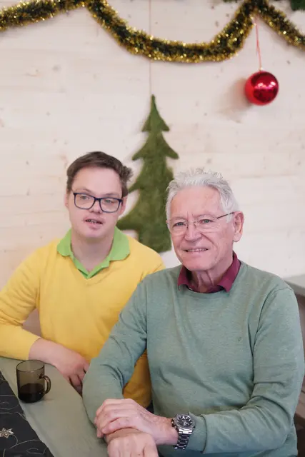 Elternvereinsobmann Norbert Stögerer und Wolfram Stögerer.