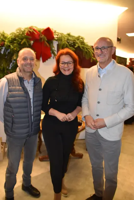 LR Cornelia Hagele begrüßte auch LH Anton Mattle und Kemater Bgm. Klaus Gritsch in ihrer Heimatgemeinde Telfs.