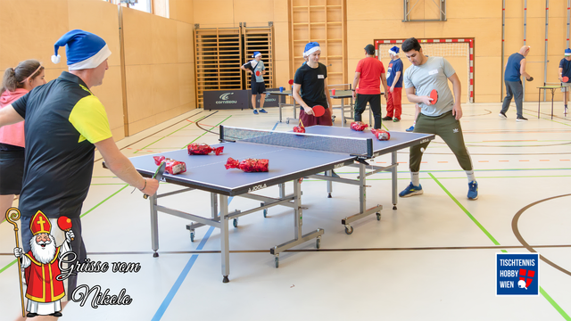Jede Challenge bot ihre ganz eigene Herausforderung an der Tischtennisplatte. | Foto: R.Lendl im Auftrag von Tischtennis Hobby Wien