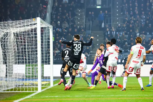 Nach sieben Minuten war es passiert: Jeyland Mitchell hatte den SK Sturm in Führung gebracht.  | Foto: GEPA