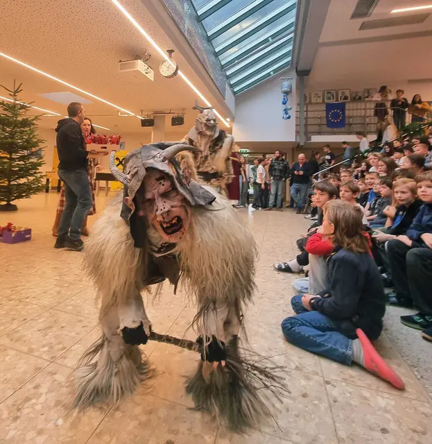 Die „Buachkogl Teifln“ besuchten die Mittelschule Lebring. | Foto: MS Lebring