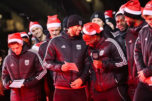 Andreas Andrade und George Bello präsentierten sich als textsichere Sänger. | Foto: LASK