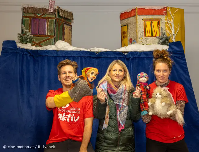 Tobi, Silvia Kumpan-Takacs und Laura (vlnr). | Foto: cine-motion.at / R. Ivanek