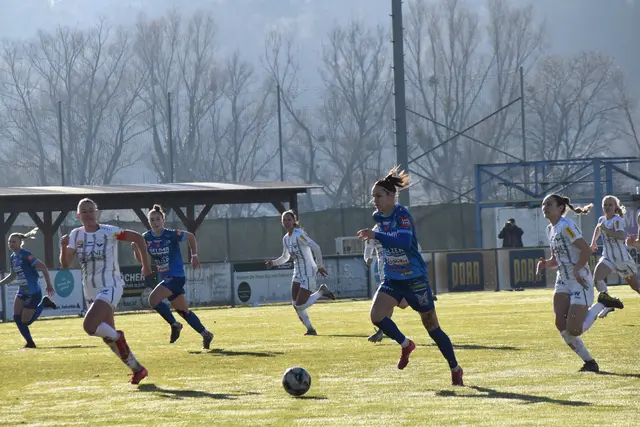 Lilla Sipos gelang nach einer schönen Aktion und Zuspiel von Bianca Gröller (links) das 1:0 für Südburgenland. | Foto: MeinBezirk/Michael Strini