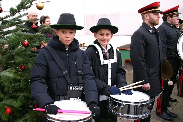 Die "little drummerboys" der Stadtkapelle Jennersdorf. | Foto: Anna Maria Kaufmann