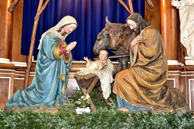 Die Heilige Familie in der Kapuzinerkirche in Scheibbs von Bildhauer Josef Schagerl senior (aufgestellt von 24. Dezember bis 2. Februar). | Foto: Hans-Peter Kriener