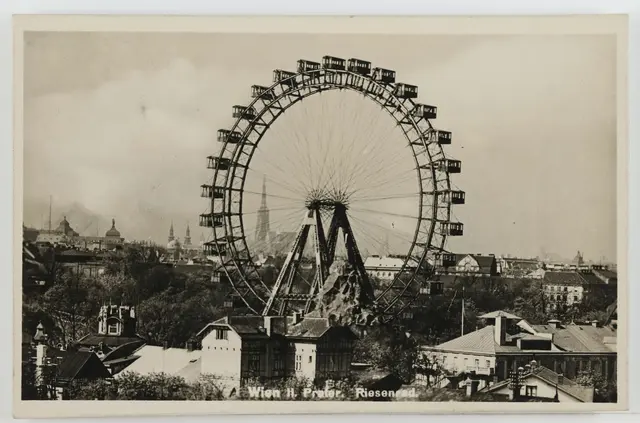 Gabor Steiner ließ einst das 65 Meter hohe Wiener Riesenrad erbauen. | Foto: Riesenrad, 1943/Paul Ledermann/Wien Museum Sammlung