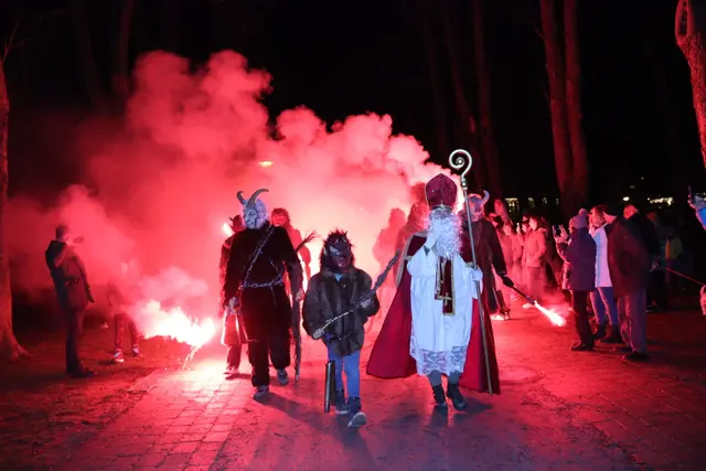 Für Gänsehautmomente sorgte der Krampuslauf des Burschenvereins Bad Sauerbrunn. | Foto: Alejandra Ortiz